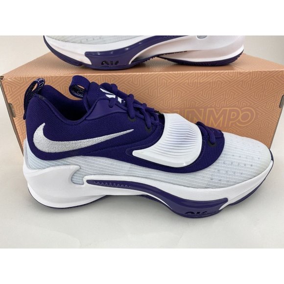 Nike Zoom Freak 3 Purple White Men's Basketball Shoes Sneakers Promo DM7378 501 - Picture 4 of 12